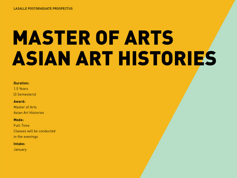master of arts asian art histories